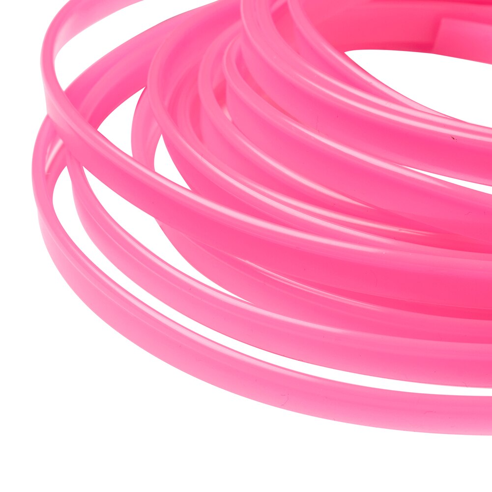 Bil dekorative pyntelister styling biltilbehør indvendig udvendig støbestrimmel pink og lilla farve