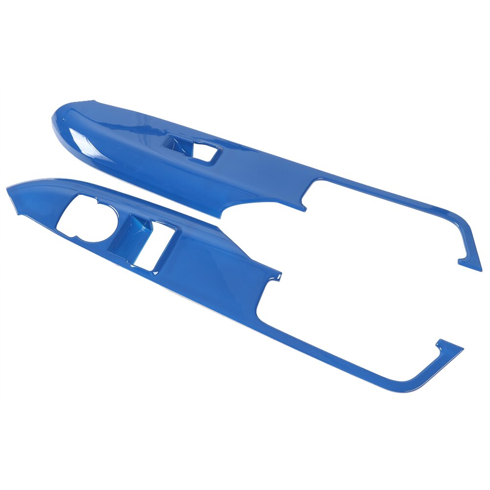 Cadre décoratif pour Ford Mustang + | Porte-accoudoir de porte de voiture bouton de commutation de fenêtre, cadre décoratif pour Ford Mustang +: Bleu