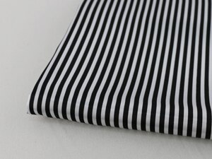 Zachte Shirt Pyjama Doek Charmeuse Satin Gedrukt Stof Stripes: color 6 black