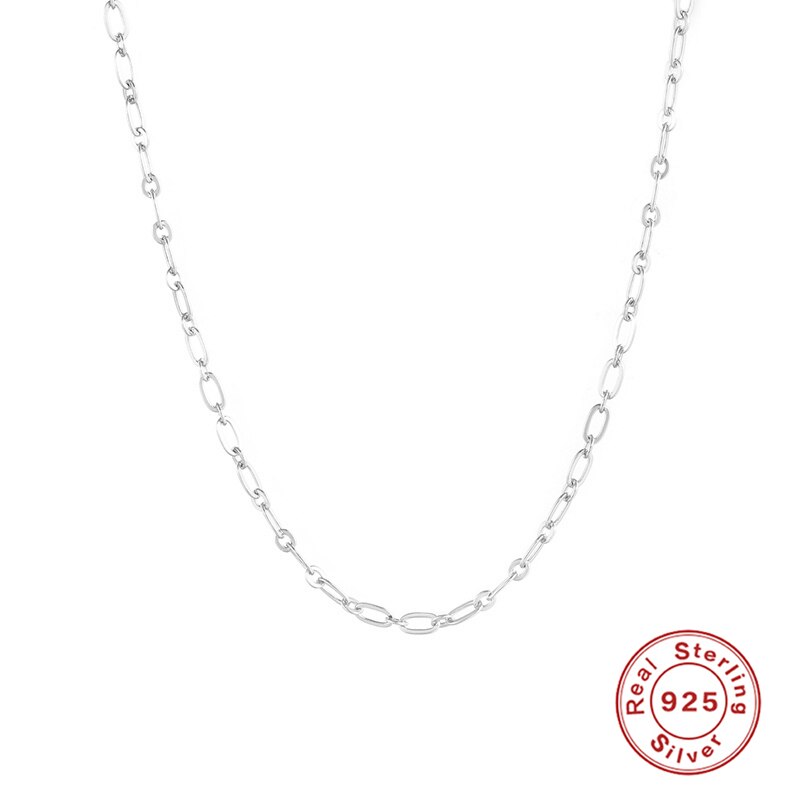 Inmaker 925 Sterling Zilveren Choker Kettingen Voor Vrouwen Eenvoudige 2.0Mm Kralen Sleutelbeen Ketting Kettingen Fine Sieraden Joyero Kraag W5: shape 2 silver color