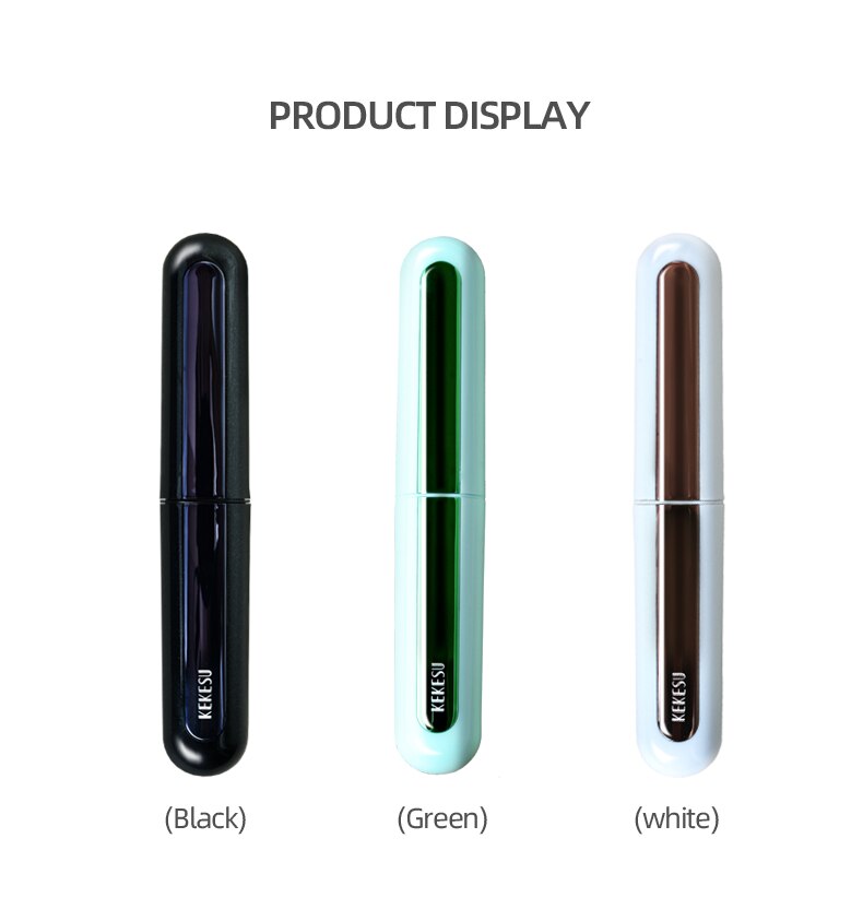 KEKESU Electric Heated Eyelash Curler LCD Display 2-Speed Adjustable USB Rechargeable Long Lasting Cosmetic Tools