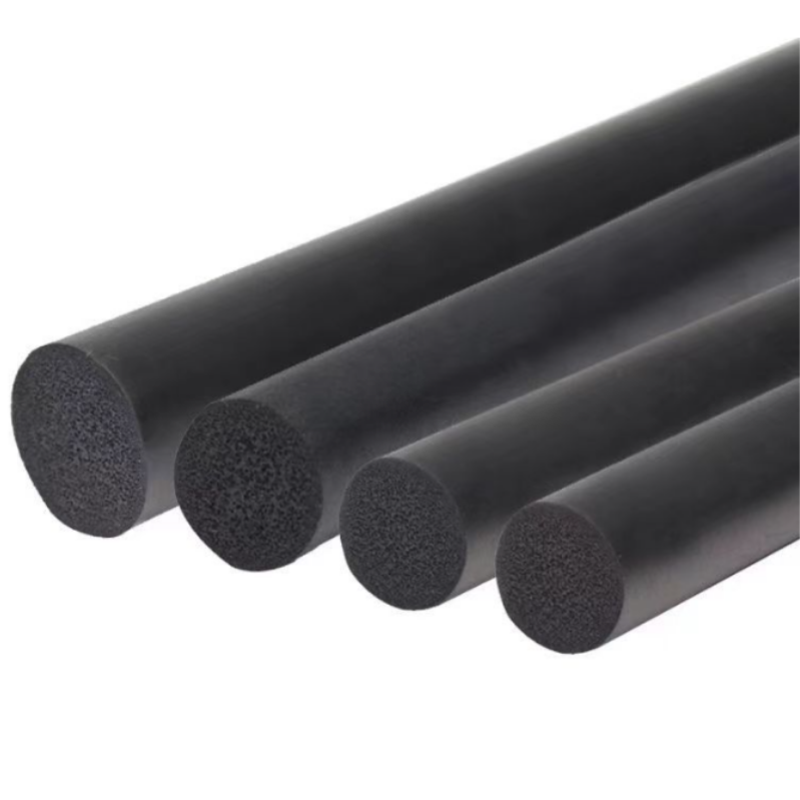 1M/5M/10M EPDM Sealling Strip 3/4/5/6/7/8/10mm Sound Proofing Dustproof Foamed Rubber O Type Round Seal Strips
