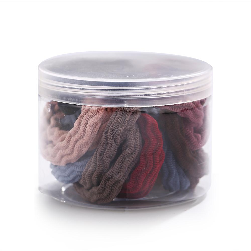 Todorova 20 pçs/set elástico básico faixas de borracha simples hairband meninas headwear cor sólida bandana moda feminina acessórios para o cabelo