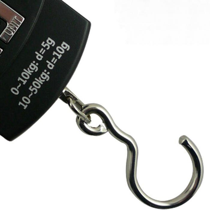 Báscula Digital portátil electrónica, 50KG, 10g, gancho colgante, báscula, balanza de peso, escalas Romana