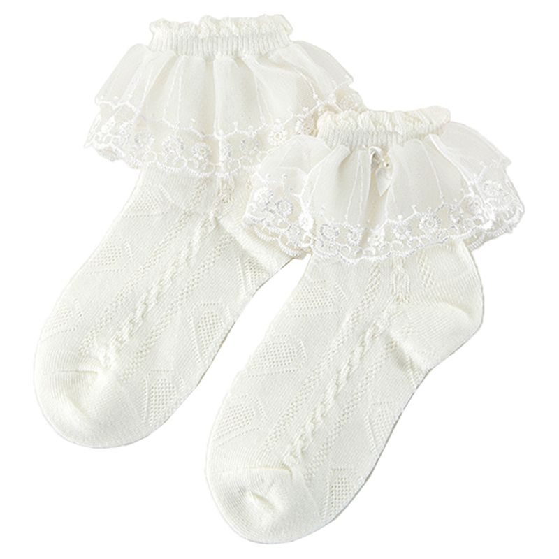 Frühling und Herbst Kinder Socken Dünne Mädchen Mesh Kurze Socke Schmetterling Spitze Atmungs Prinzessin Socken: 6