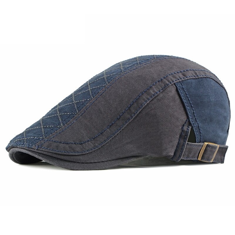 Boina estilo Retro inglés para hombre, Boina informal, gorro octogonal salvaje, gorros a la , primavera y otoño,: Navy