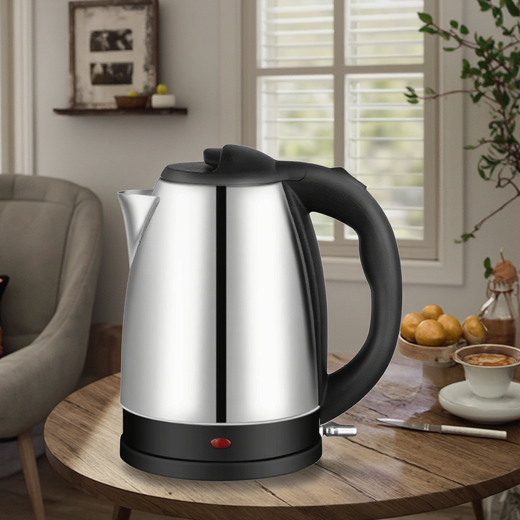2l vattenkokare 220v 1800w stål, överhettningsskydd för hushållsapparater, vattenkokare, vattenkokare