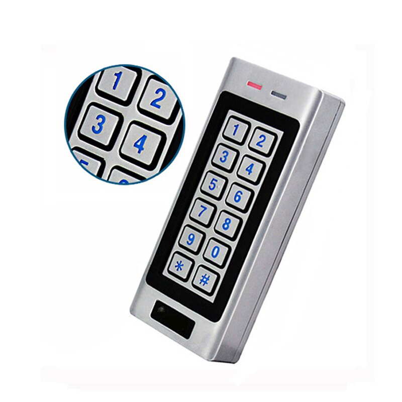 Dual relay Access Control gate opener door lock Keypad RFID Reader controller125KHz Metal Indoor Outdoor