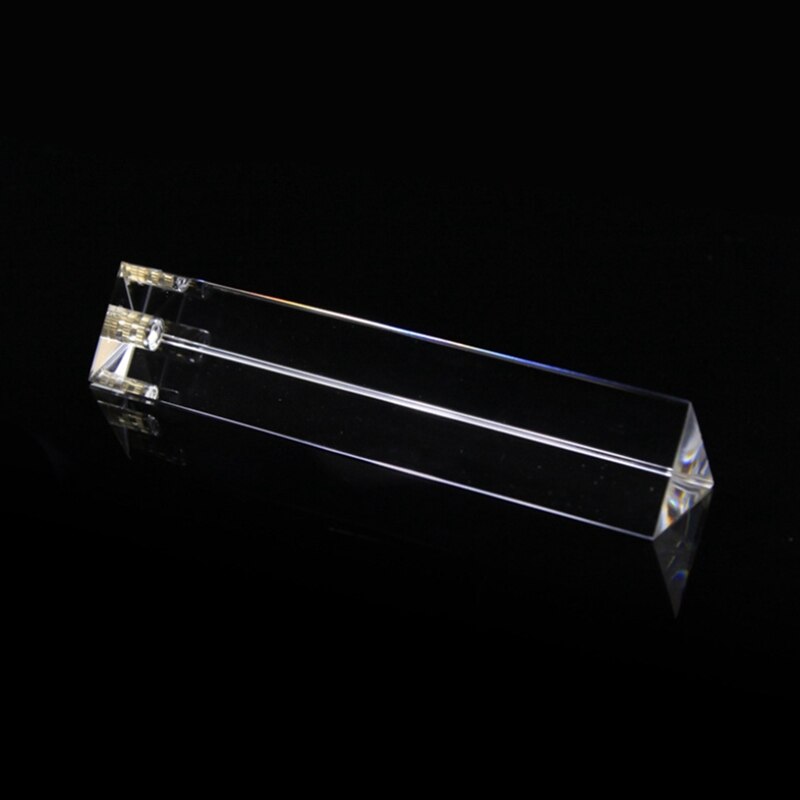 Crystbal Glass Triangular Prism For Photography With Stand , Rainbow Glass For Wedding Portrait Photo Studio