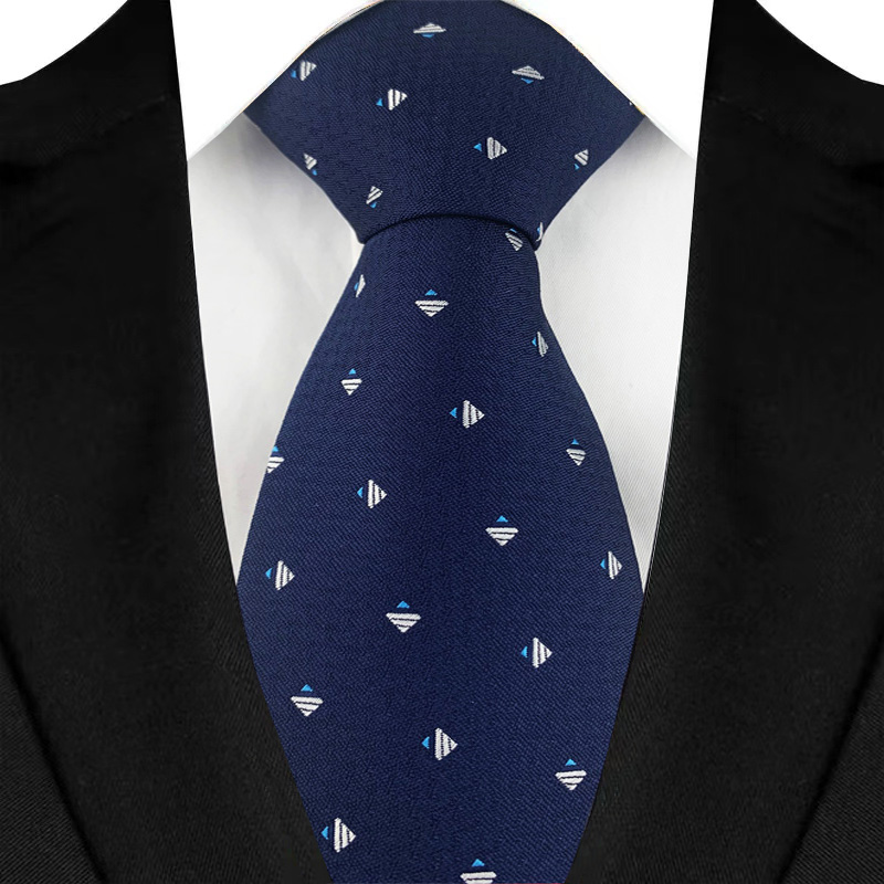 Corbata de lujo de 8CM para hombre, Color azul marino, rayas de puntos, corbata sólida para hombre, novio, corbata tejida de Jacquard para de boda de negocios: Verde esmeralda