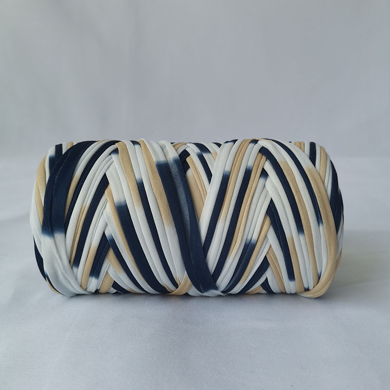 Tshirt Katoen Regenboog Garen Voor Breien Diy Zachte Wol Gehaakte Tas String Sectie Geverfd Gekleurde Weven Draad Puffy Chunky 300G: 9