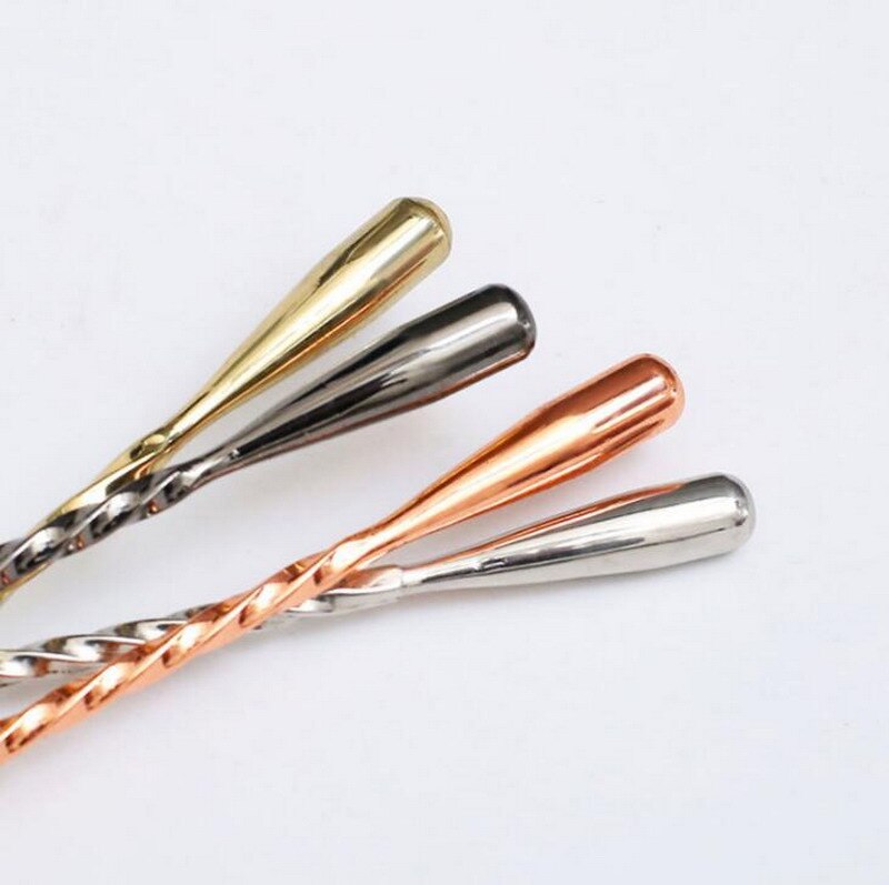 vintage spoons cocktail fine thread long bar spoon Kingdom tone bar spoons swizzle stick stirring rod spoons