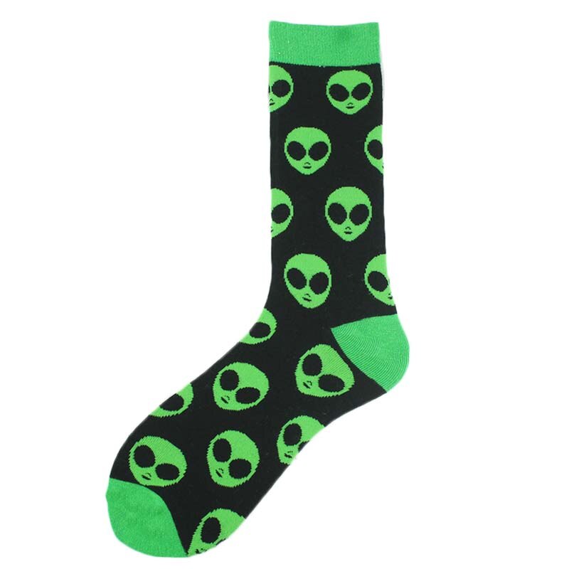Gelukkig Kleurrijke Grappige Sokken Mannen Skateboard Shark Dinosaurus Astronaut Planeet Divertidos Hip Hop Sokken Harajuku Unisex Crew Sokken: 50