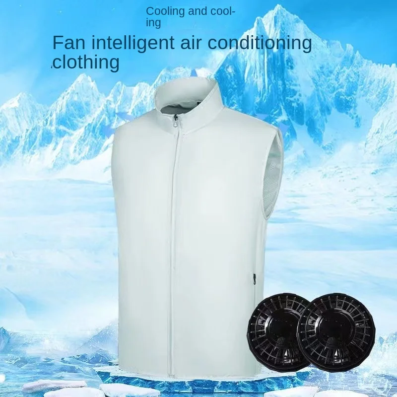 Koelvest met USB Ventilator - 14 Uur Koeling - Airconditioning Werkkleding - Outdoor Mouwloos Jack