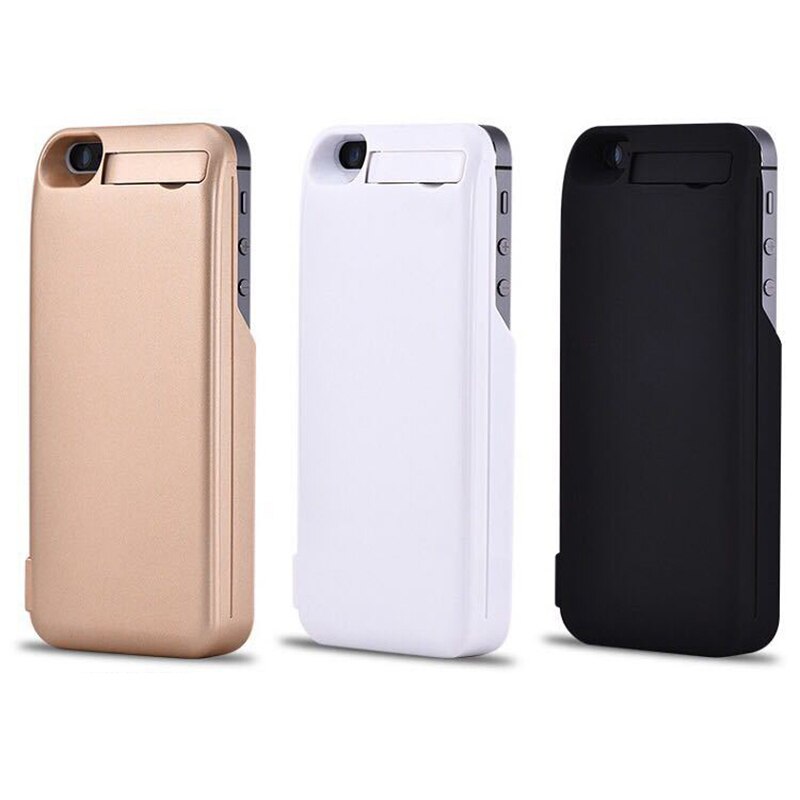 GOLDFOX-Batería Externa de 4200mAh para iPhone 5 5s SE, funda de carga de respaldo de teléfono, funda de cargador de batería de teléfono de emergencia