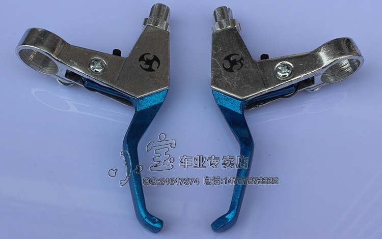 nice Handle Bar Brake Levers Fit Gas Scooter Minimoto Chopper Pocket Dirt Bike Brake Lever 43 47 49CC Scooter Pocket Bike