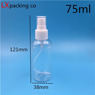 50 stuks 10 60 100 120 150 ml doorzichtige hervulbare plastic spray parfumflesjes lege cosmetische container