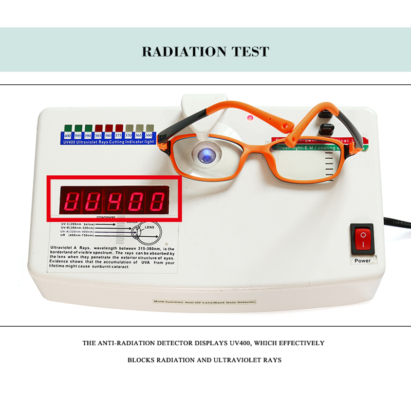 Vcka børn anti-blå lys briller ramme  tr90 computer pige spil beskyttelsesbriller dreng silikone børn ultralette briller