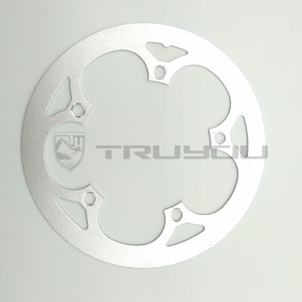 TRUYOU 130 BCD Chain Wheel Guard Folding Bike Chainring Cover Silvery Aluminum Alloy Road Bicycle Protective Plate