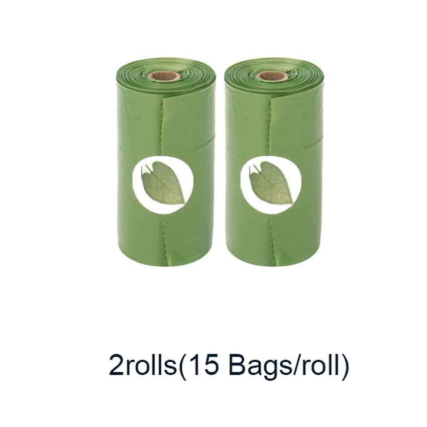 Pet Dog Poop Bag Dispenser Waste Garbage Holder Dispensers Shape Holder Storage Box Waste Bag Trash Cleaning Dog Toy: 2 rolls green