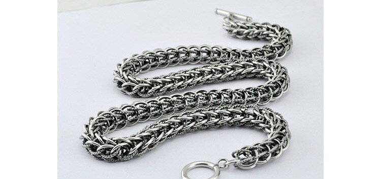 ! men brand jewelry Thai silver chain men's necklace,Restore ancient ways jewelry 8MM 10MM