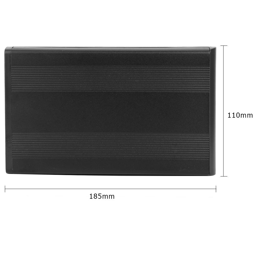 Caja de disco duro SATA HDD de 3,5 pulgadas a adaptador USB 3,0, carcasa de disco duro externo de aleación de aluminio delicado clásico,: A