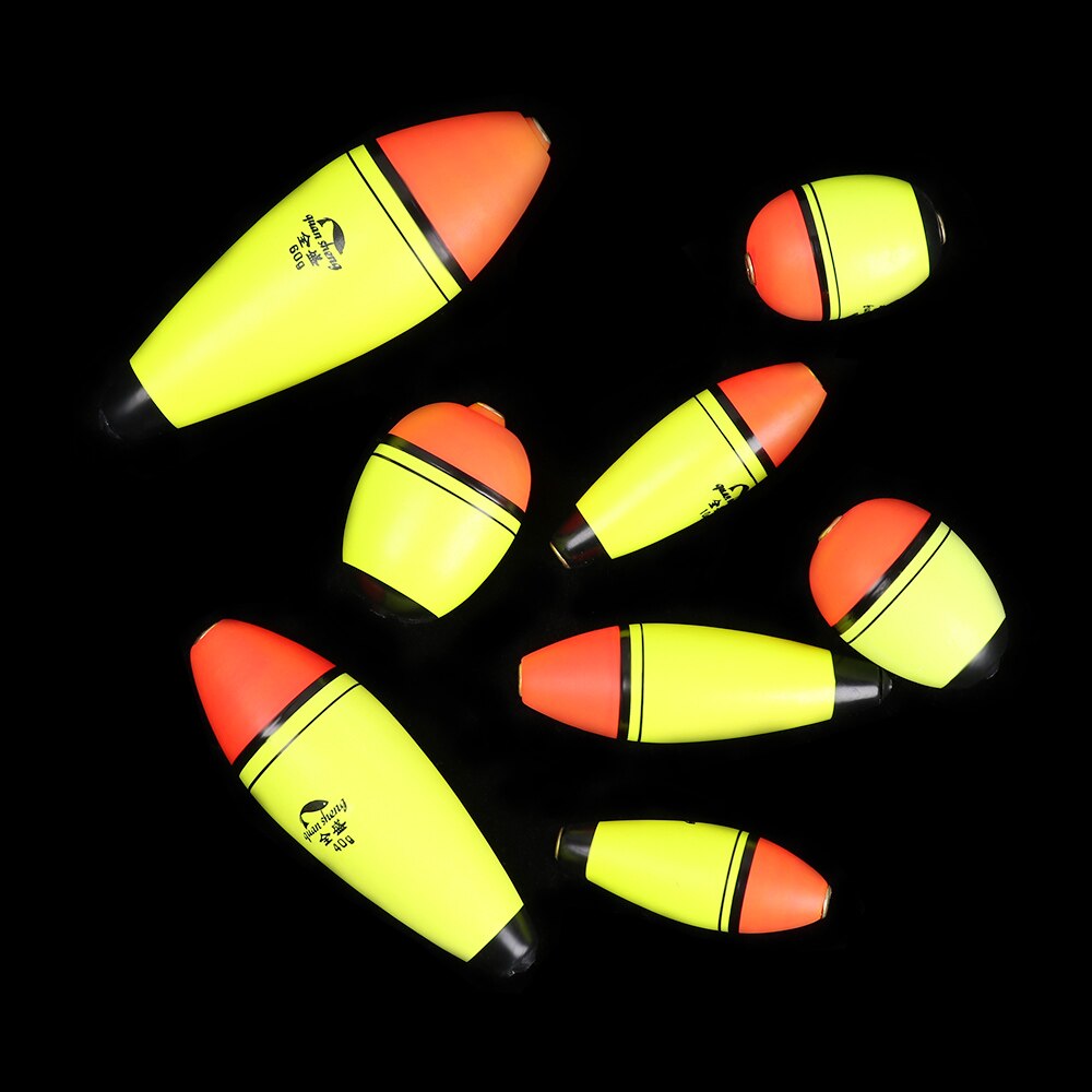 2PCS Long Oval Fishing Float 8g/10g/15g/20g/40g/60g Fishing Bobber EVA Plastic Elastic Outdoor River Sea Buoyancy Fish Tackle