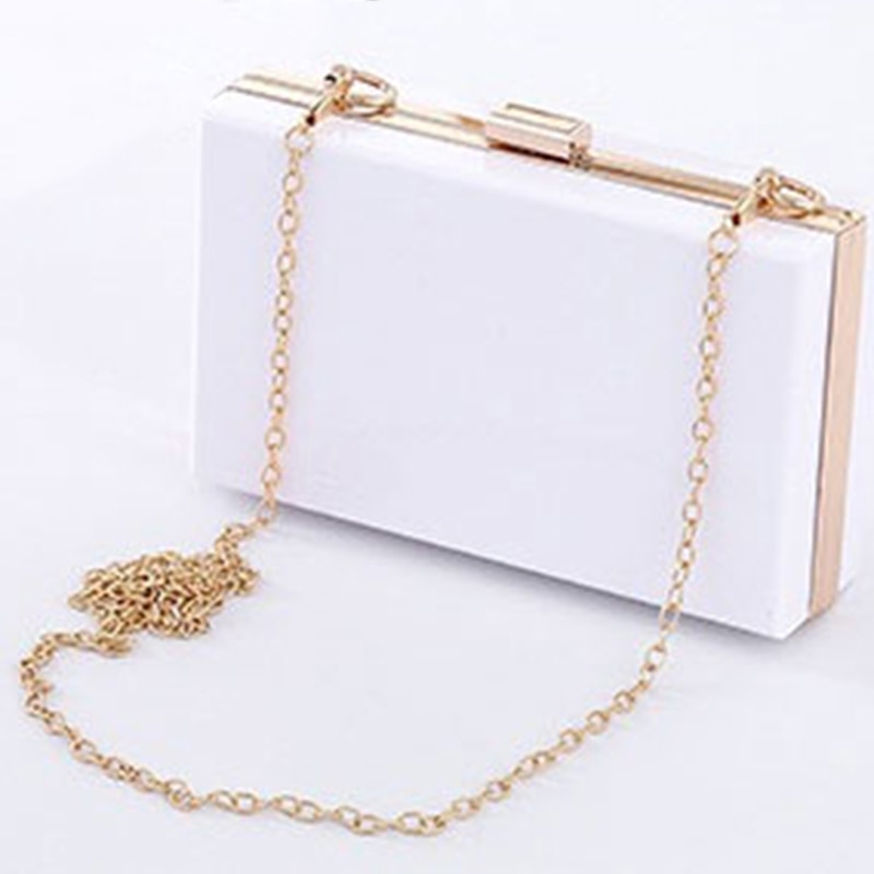 Acrylic Box Transparent Women Clutch Bag Brand Ladies Evening Handbag Bag Wedding Female Clutch Purses