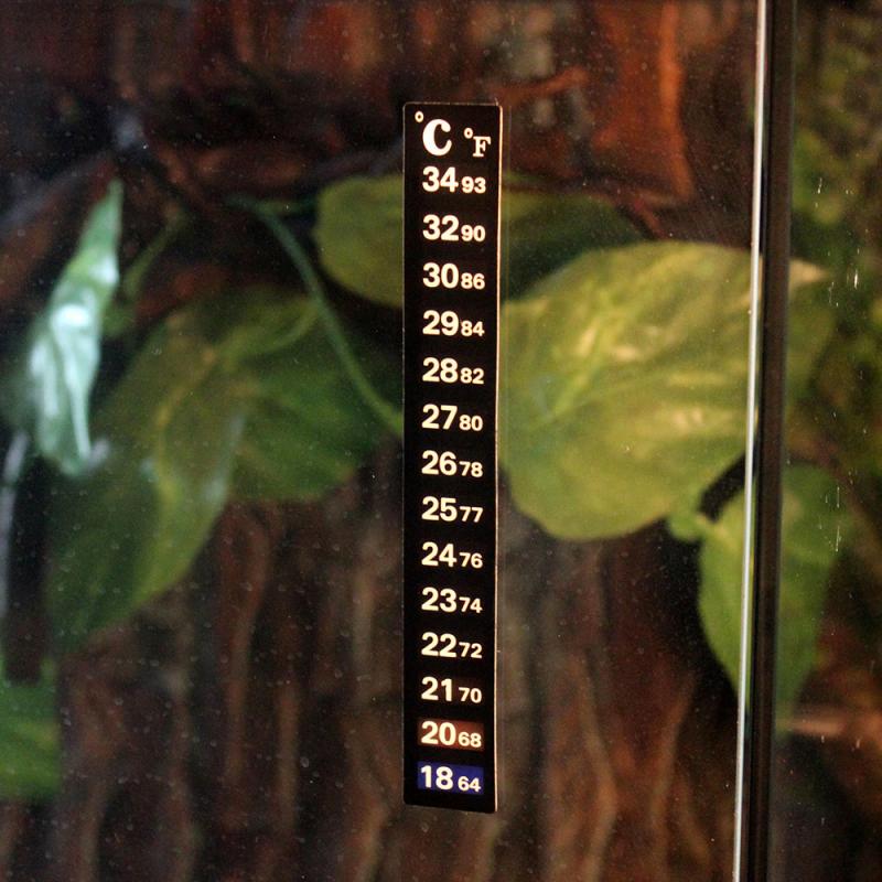 Fish Tank Strip Stick-on Discolor Thermometer Aquarium Temperature Sticker Adhesive Sticky Dual Scale Discoloration Thermometers