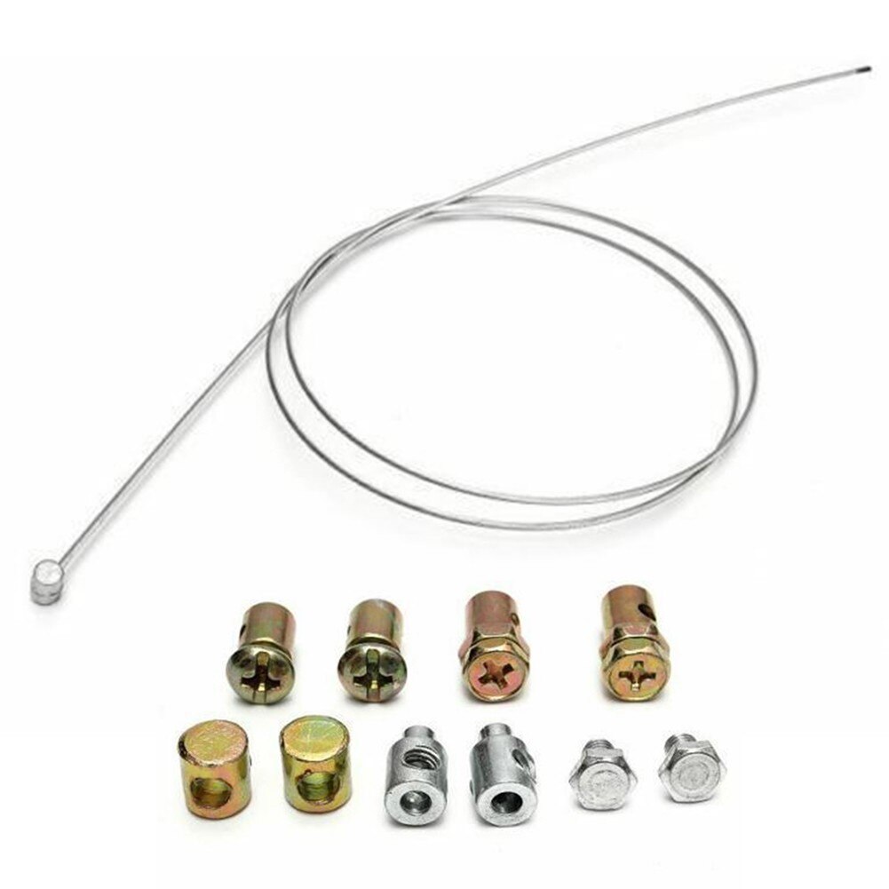 Universal Throttle Clutch Cable Repair Kit Lawnmower Rotovator Parts Solderless Nipple With Sleeve And Nut Set Lawn Mower Parts