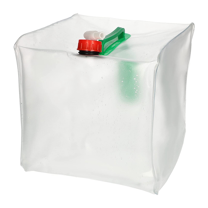 Set Of 4 Foldable Water Canisters With Handle And Pouring Tap 20 L