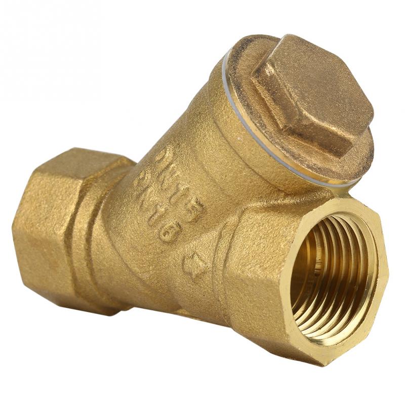 DN15 DN20 DN25 BSPP Binnendraad Y Vormige Messing Zeef Filter Valve Connector
