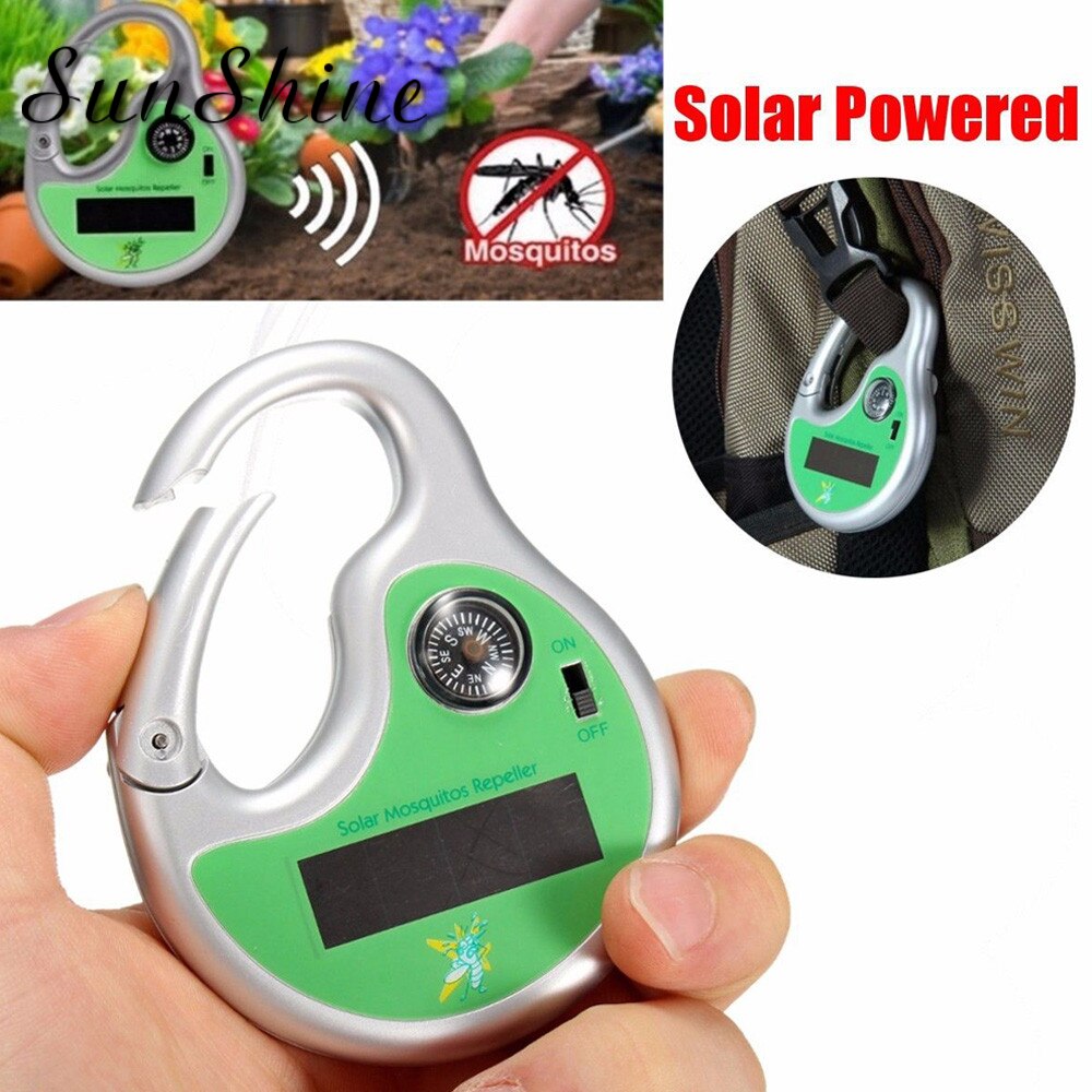 Portable Solar Powered Sonic Mosquito Insect Repeller with Compass 5 square meter mosquito repeller outdoors Insect Repeller