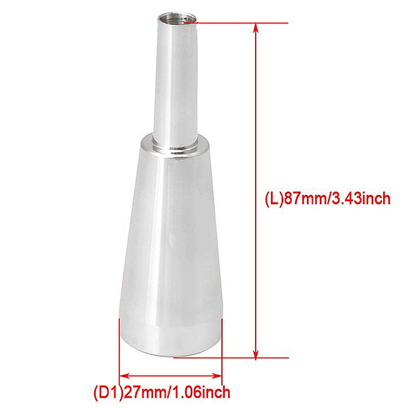 7C Silver Trumpet Mouthpiece Meg Metal Trumpet for Yamaha or Bach Conn and King Trumpet C Trumpet