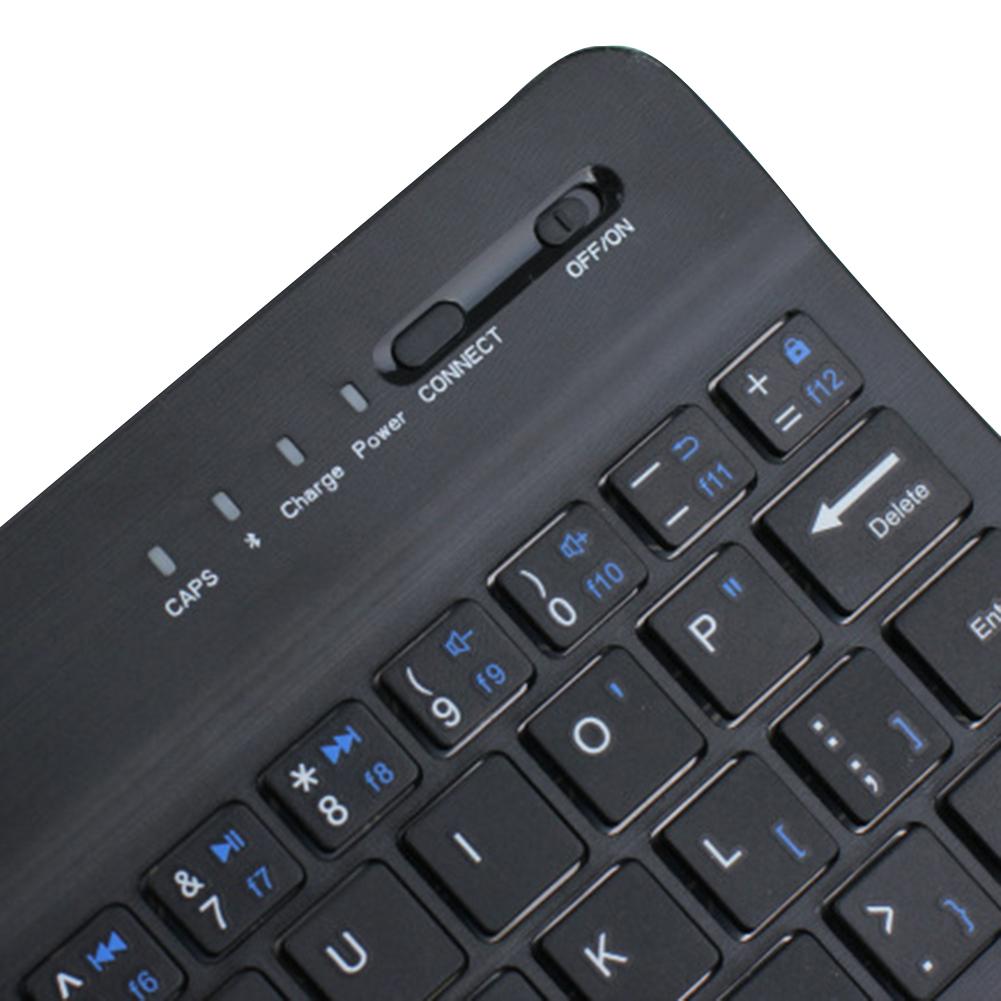 Wireless Bluetooth Mini Keyboard Rechargeable 7 inch Portable Easy Charging Lithium Battery Durable Practical for Tablet/Phone
