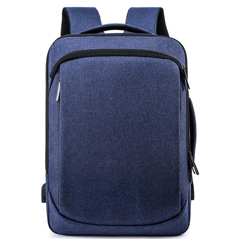 Casual náilon mochila homem computador portátil à prova dwaterproof água mochila grande capacidade de ombro saco escolar para meninos adolescentes: Blue