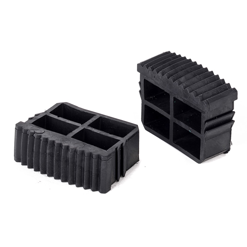 2pcs Black Rubber Replacement Step Ladder Feet Non Slip Ladder Foot Grip Feet Sole Construction Tools