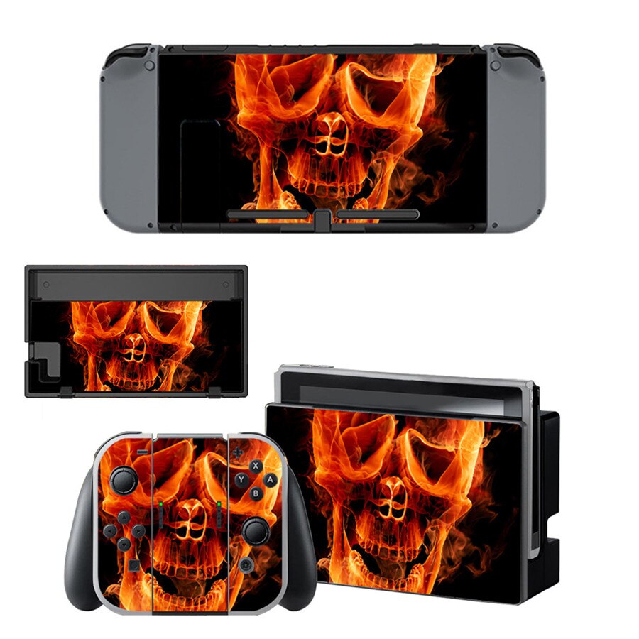 15 stili Cool Skull Style Decalcomania Del Vinile Autoadesivo Della Pelle Per Nintend Interruttore NS NX Console & Joy-con Gioco accessori