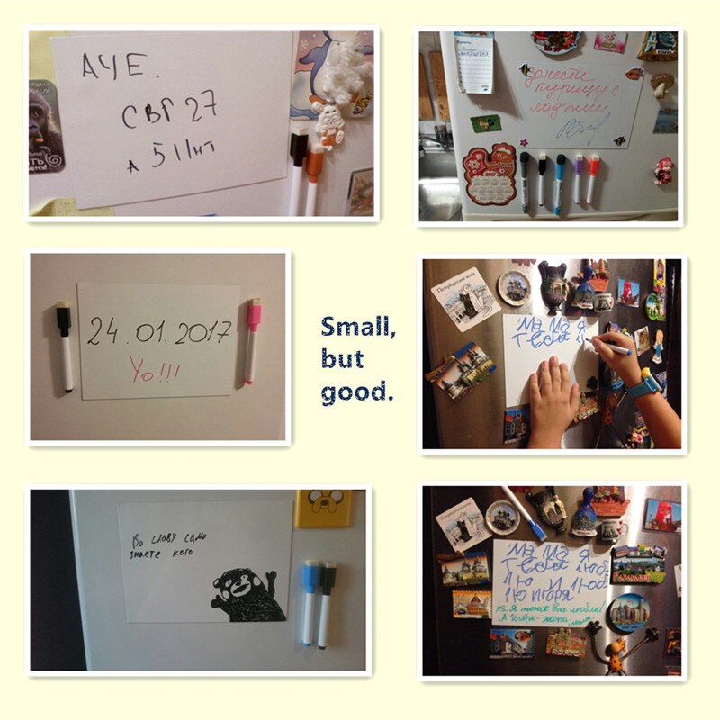 A4 White board Writing board message board Removable Whiteboard Memo Pad Magnetic Whiteboard