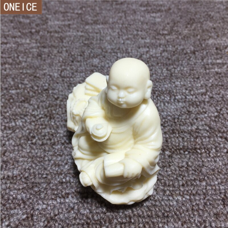 Petite statue de moine sculptée à la main, fruit ivoire, bouddha, accessoire de décoration pour la maison, artisanat, statue de personnage, nouvelle