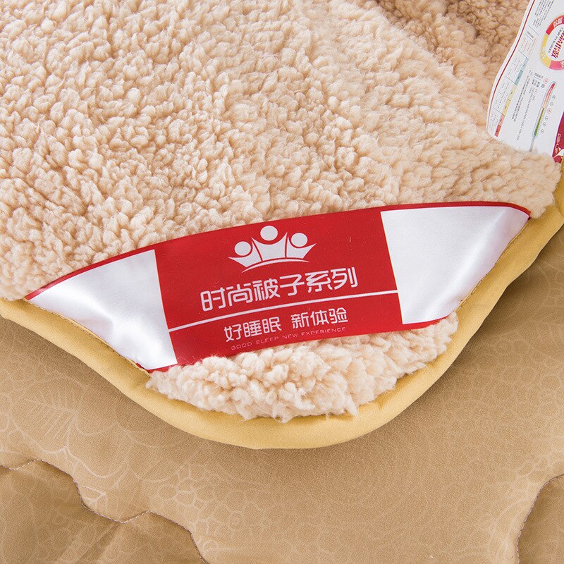 Winter Super Zachte Super Warm Lam Kasjmier Winter Quilt Verdikte Warm Quilt Kern Zijde Katoenen Dekbed Dubbele Winter quilt