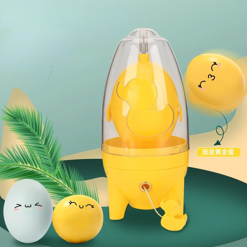 Eigeel Shaker Gadget Handleiding Mengen Gouden Garde Eieren Spin Mixer Stiring Maker Puller Koken Bakgereedschap Keuken Accessoires