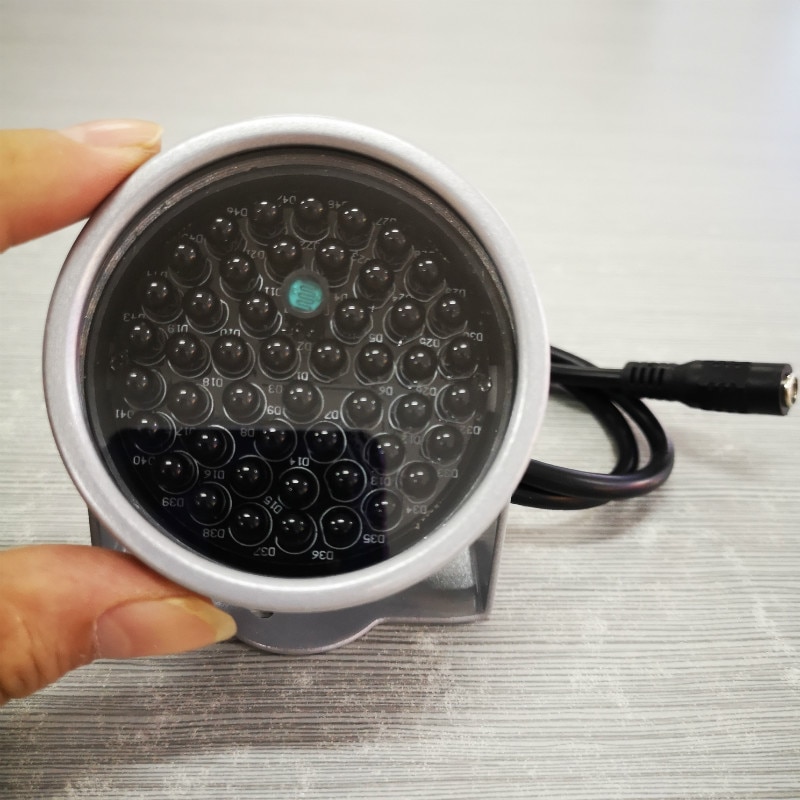 Outdoor mini DC12V 940nm Invisible IR LED Infrared Light Illuminator Small Metal case 48pcs IR LEDs night vision cctv fill light