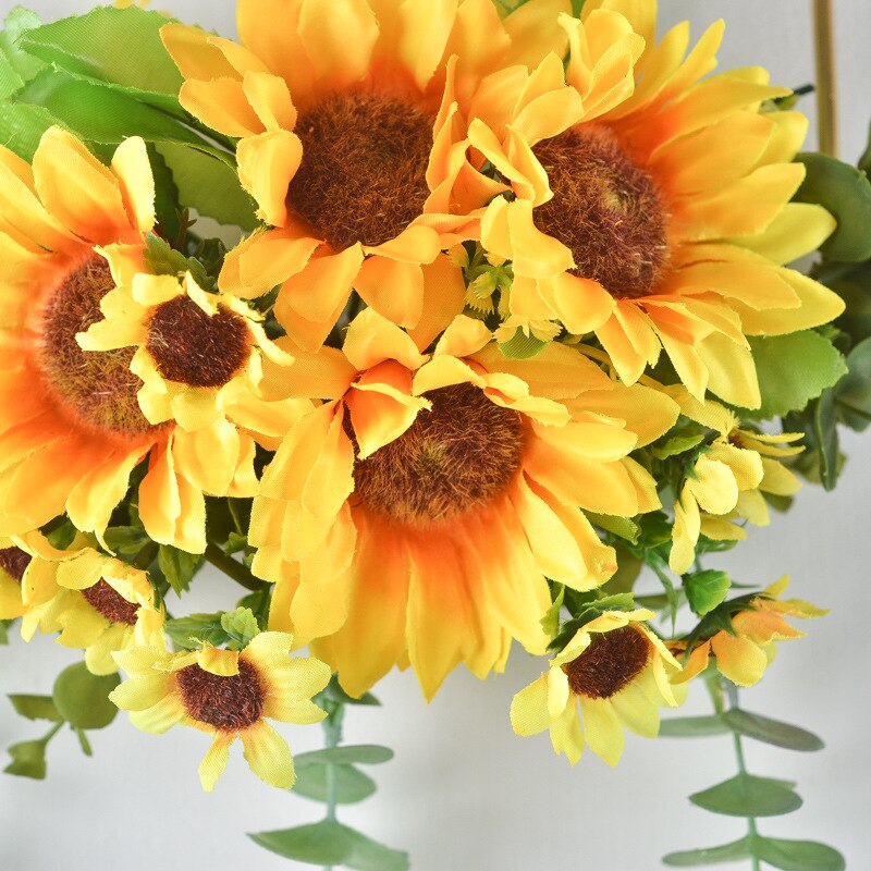 Cadre en métal géométrique de décoration de porte de couronne de cerceau à fleurs avec la fleur artificielle tenture murale de fête de mariage Décor mural