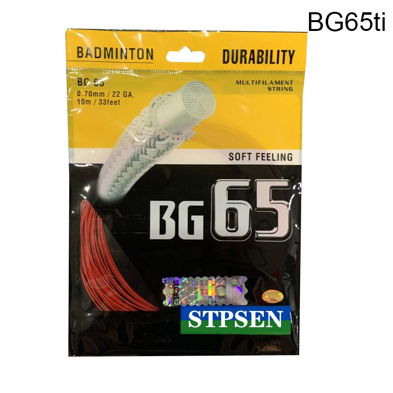 Vendita calda di Formazione di badminton Racchetta Linea di Corda ND65/95 Racchetta Linea Durevole di Alta Qualità Racchetta Da badminton Accessori colore Casuale: BG65ti