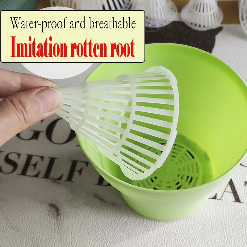 Flower Pot Junta Cônico Tampa De Drenagem, Green Plant Bottom Leakage Mesh Pad, 5 pcs