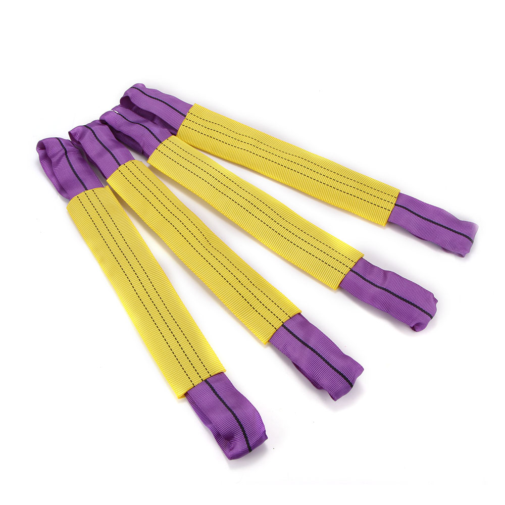 4pcs Recovery Alloy Wheel Securing Link Straps Trailer Transporter x 4 Yellow/Purple Car Accessories
