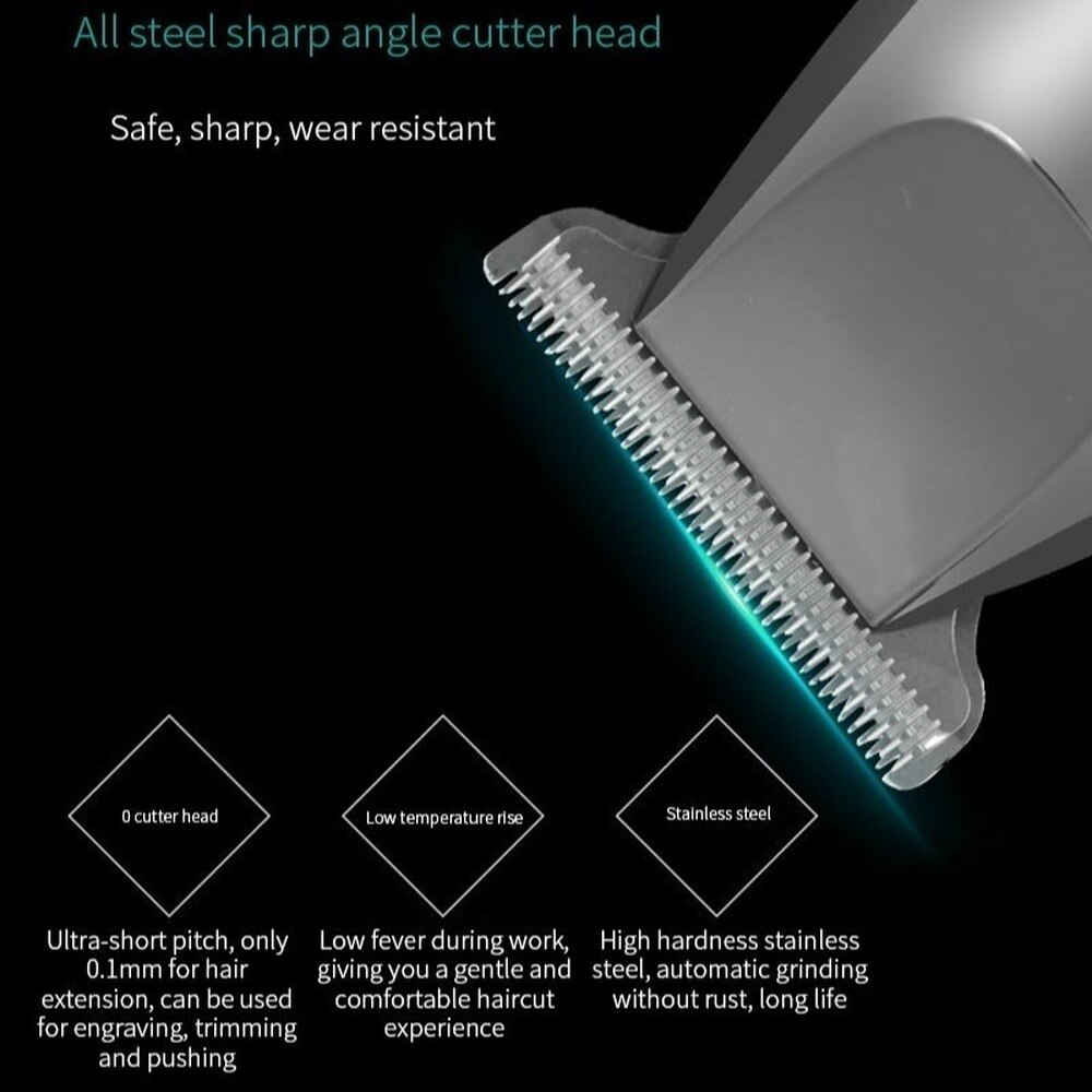Hår trimmer oppladbar trådløs hårklipper for menn hårklipp elektrisk barbermaskin skjegg nese barbermaskin