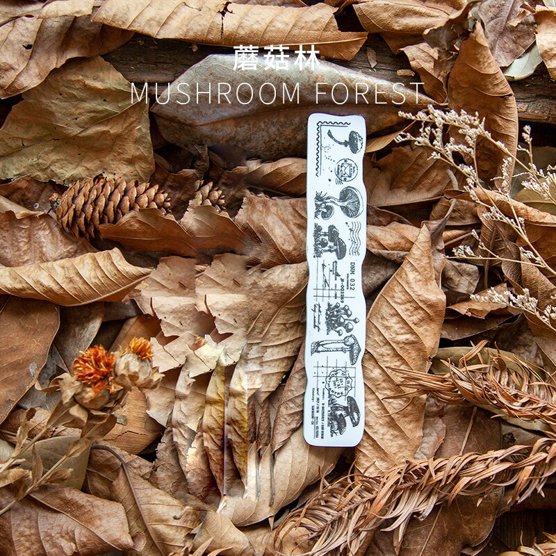 Vintage eucalyptus champignon skov blomst svamp klart stempel til scrapbooking album diy håndværk dekoration gummistempel: B