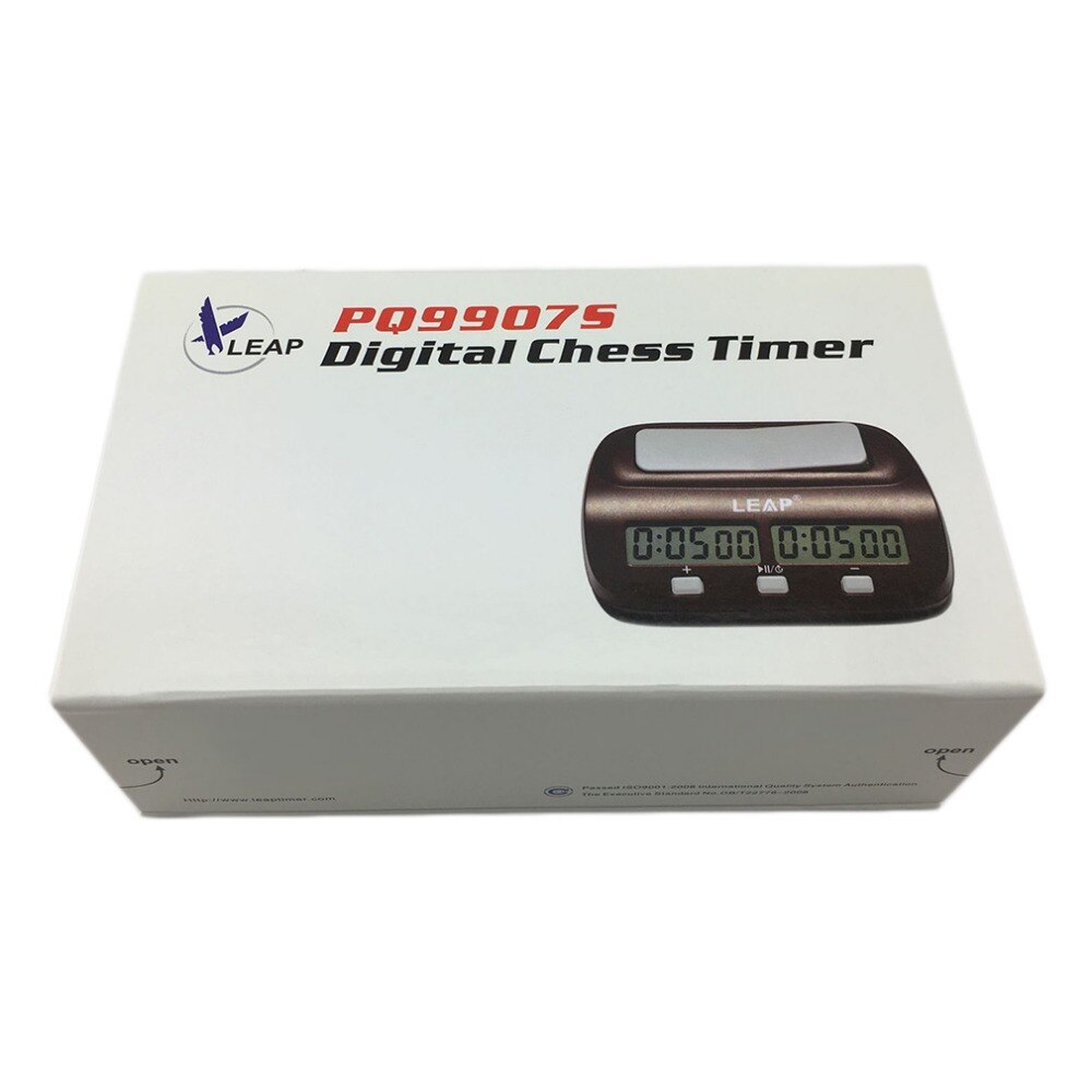 LEAP Compact Digital Chess Clock Count Up Down Timer Electronic Board Game Bonus Competition Master Tournament